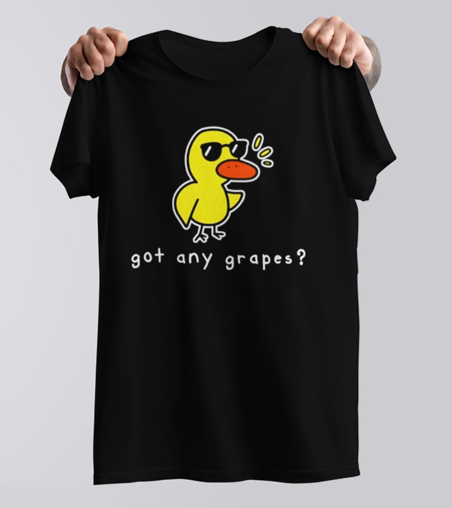 Got Any Grapes Duck Meme Sunglasses Quacking Drawing T-Shirt