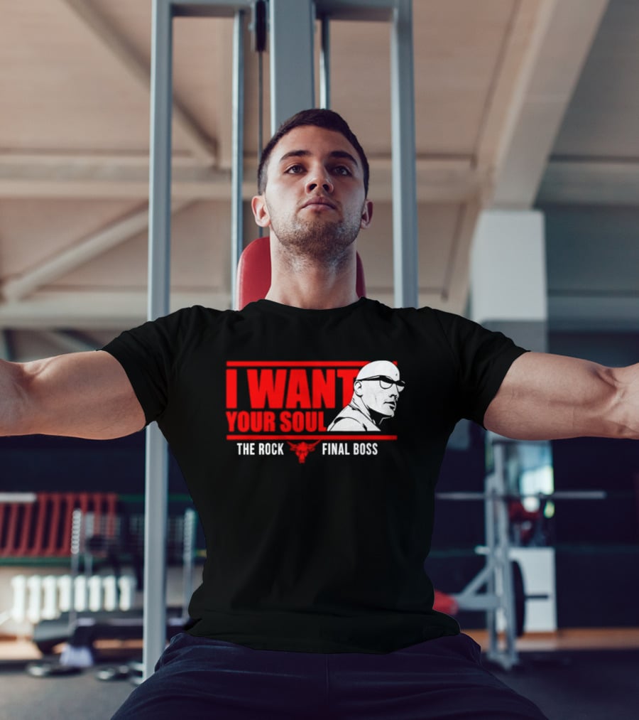 I Want Your Soul The Rock Final Boss Brahma Bull T-Shirt
