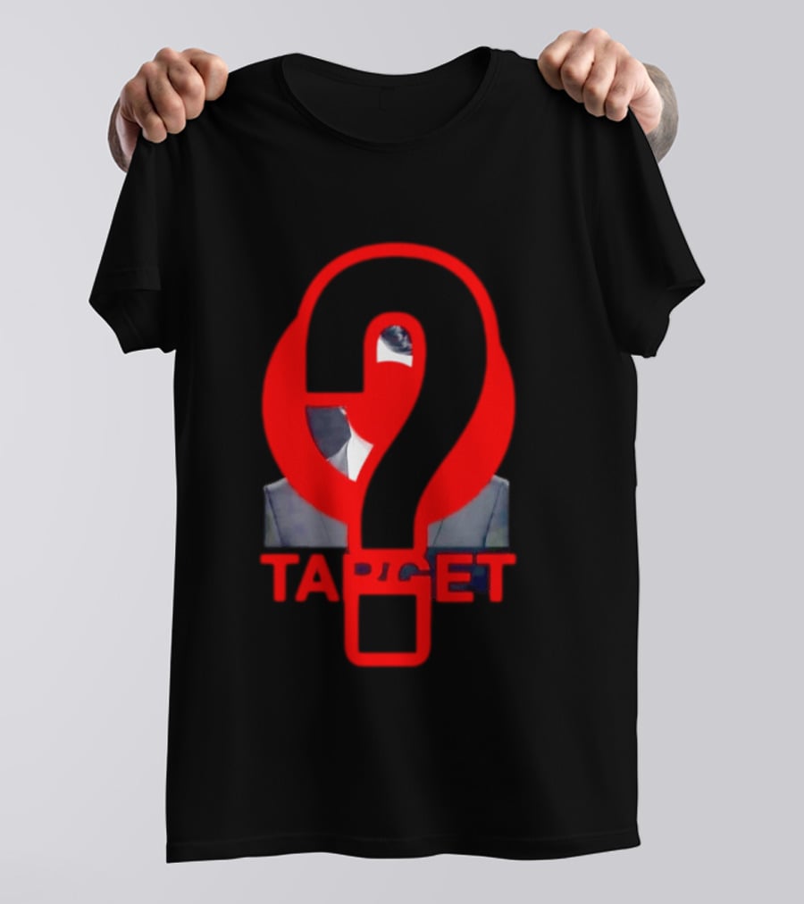 Markdown Target Question Mark Political Satire T-Shirt