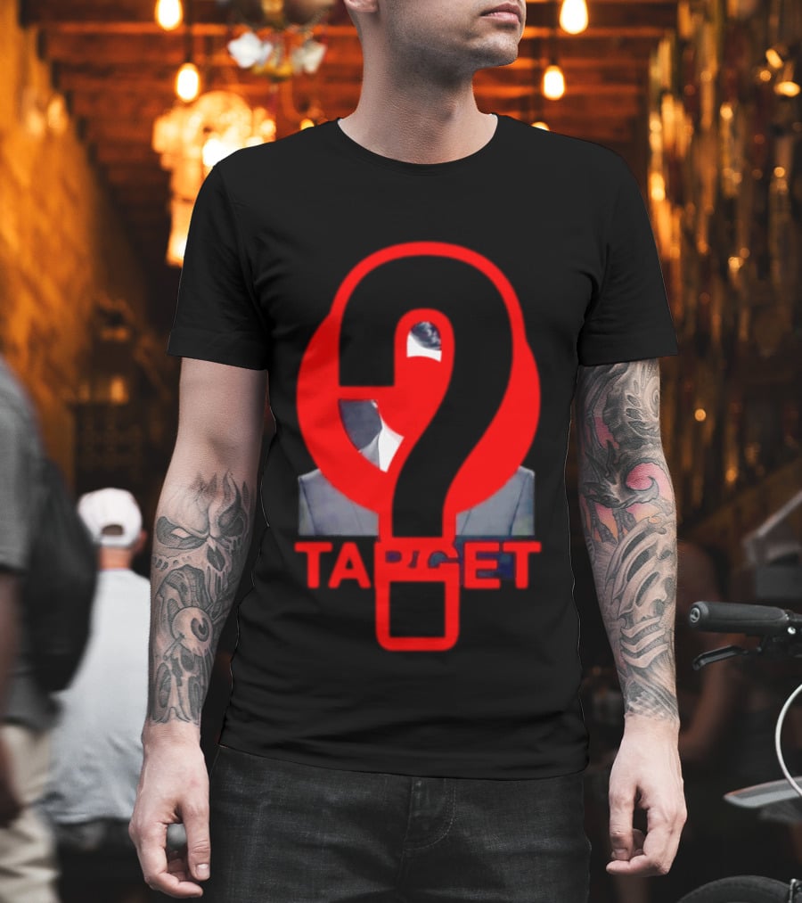 Markdown Target Question Mark Political Satire T-Shirt