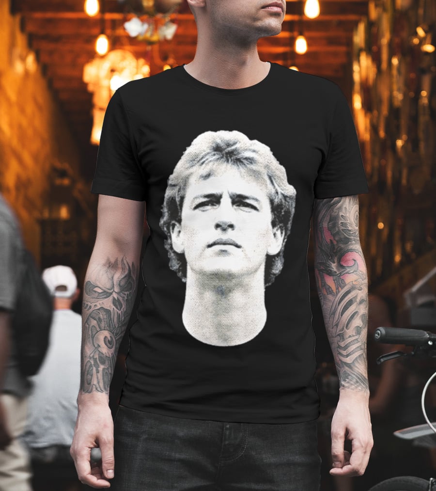 Larry Bird Big Head Boston Celtics Bird Series T-Shirt