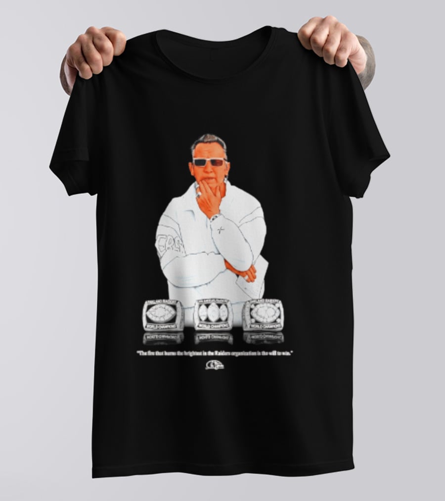 Maxx Crosby Las Vegas Raiders Al Davis World Champion Rings T-Shirt