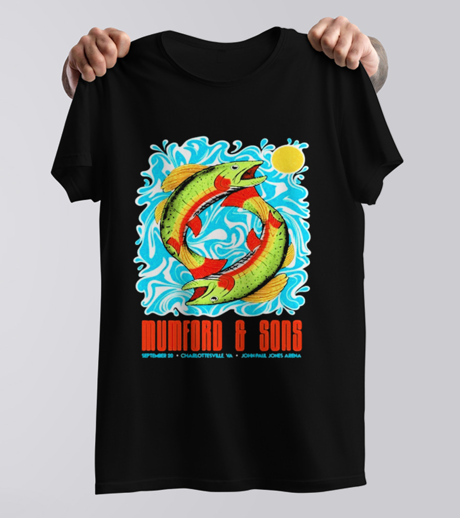 Mumford & Sons Prizefighter Tour September 20th 2026 Charlottesville VA John Paul Jones Arena Limited Edition T-Shirt