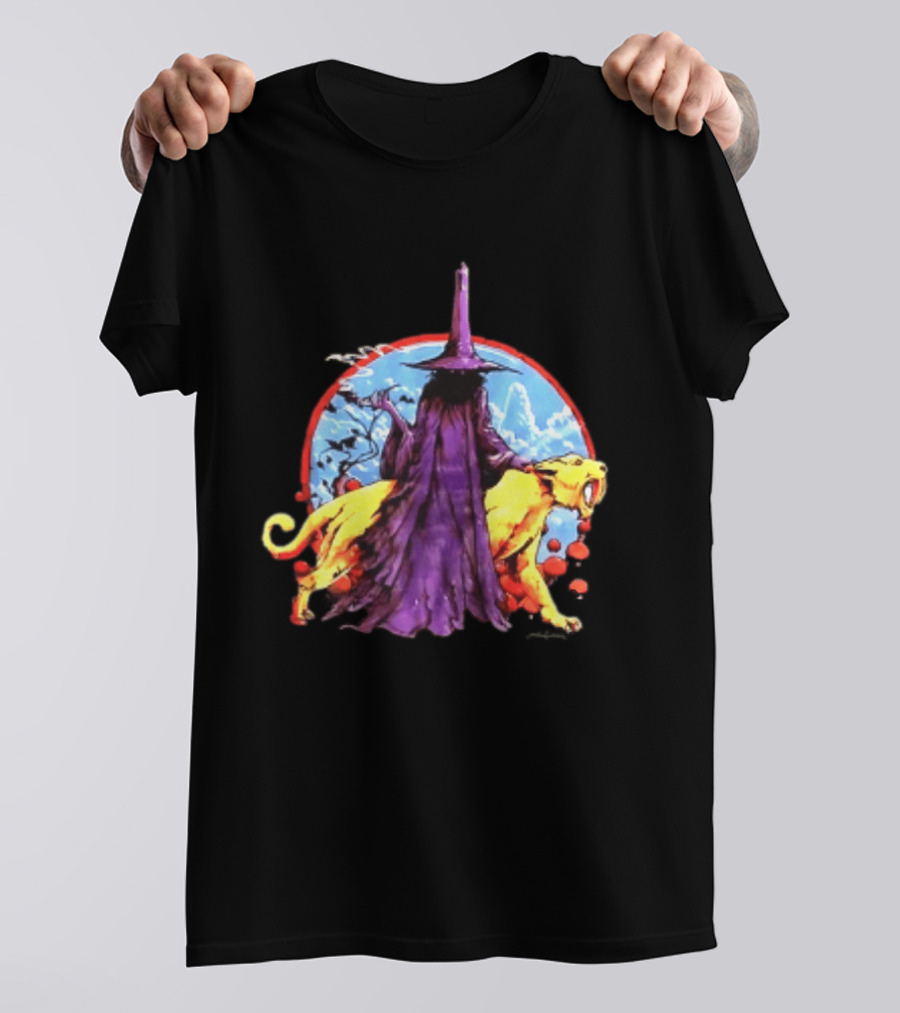 Wizard And Smilodon Super Teenage Death Star Group Intemperance Talent T-Shirt