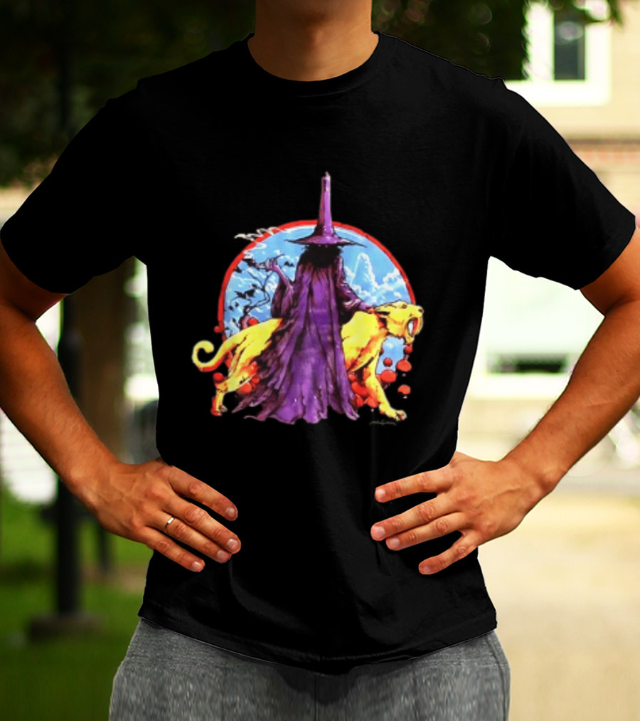 Wizard And Smilodon Super Teenage Death Star Group Intemperance Talent T-Shirt
