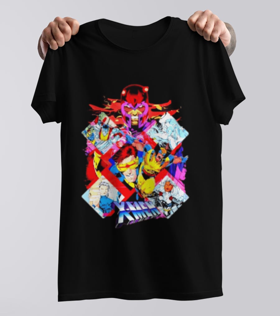 X Men Magneto Wolverine Cyclops Storm Colossus Marvel Comics Action Adventure T-Shirt