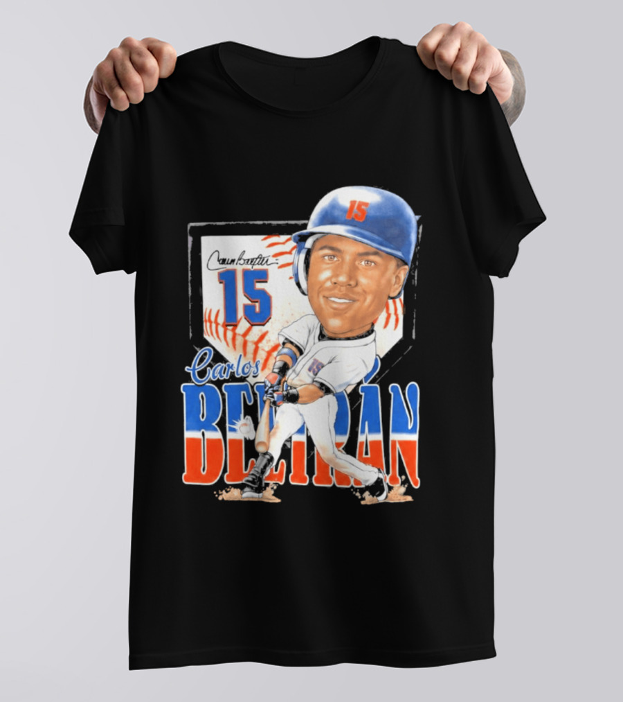 Carlos Beltran 15 NY Mets Baseball Art 2026 T-Shirt