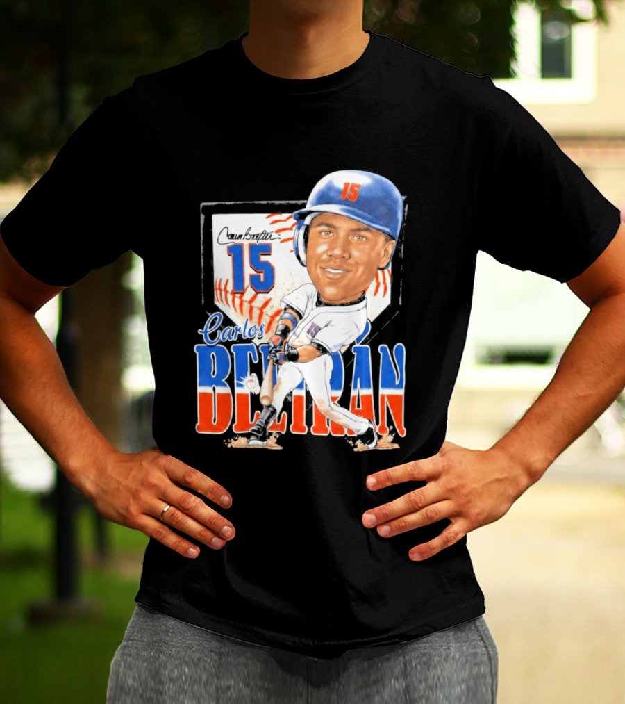 Carlos Beltran 15 NY Mets Baseball Art 2026 T-Shirt