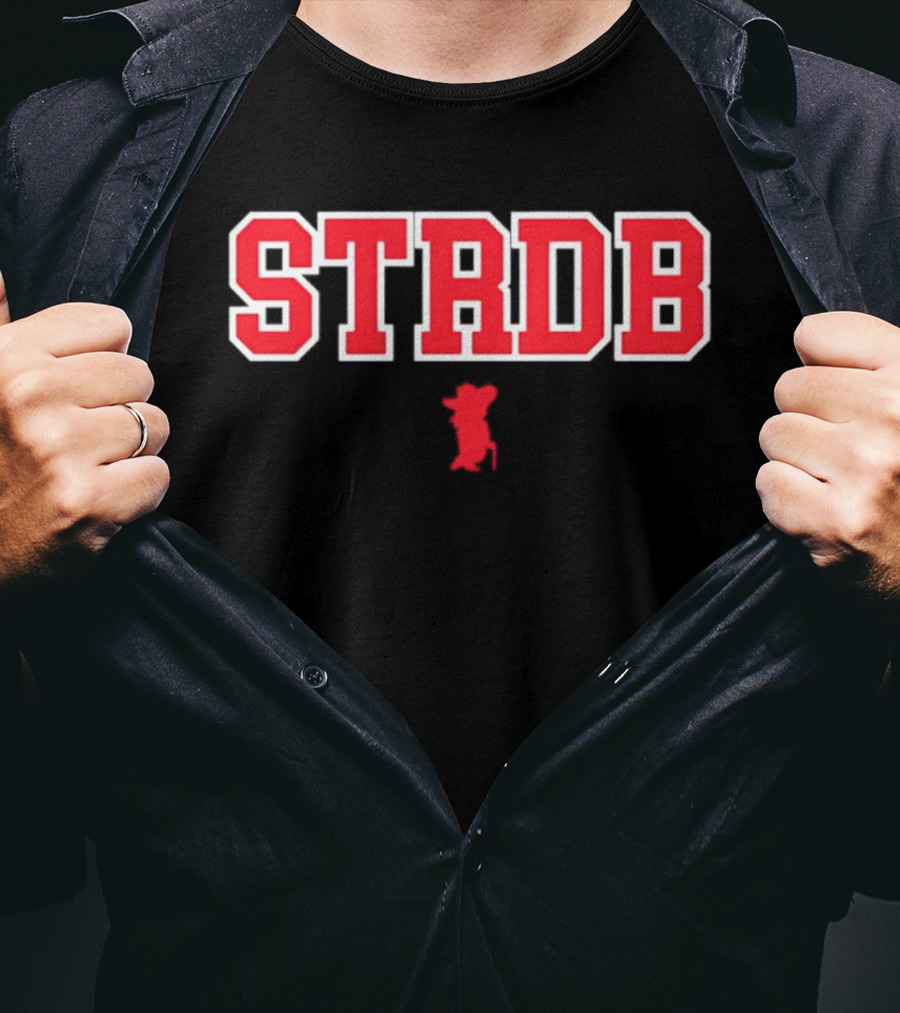 Ole Miss Rebels NCAA Football STRDB Retro Style Block Letters T-Shirt