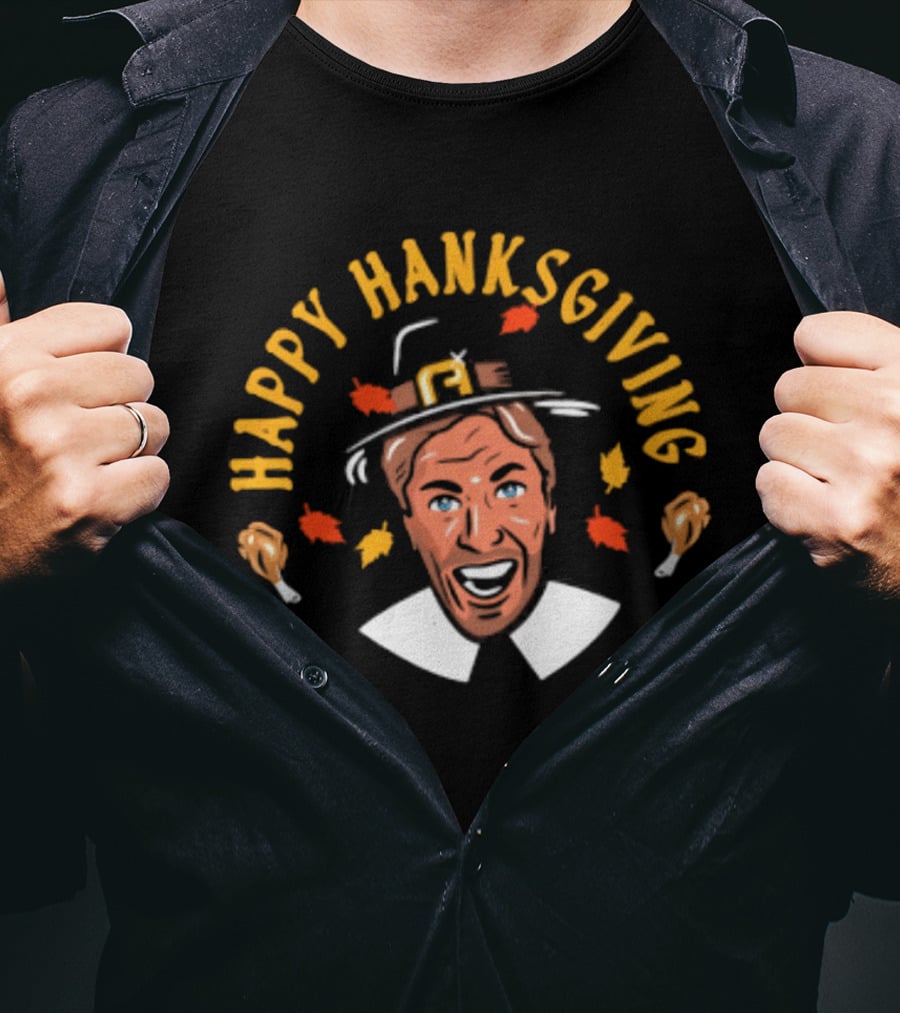 Rangers Henrik Lundqvist Happy Hanksgiving Thanksgiving T-Shirt