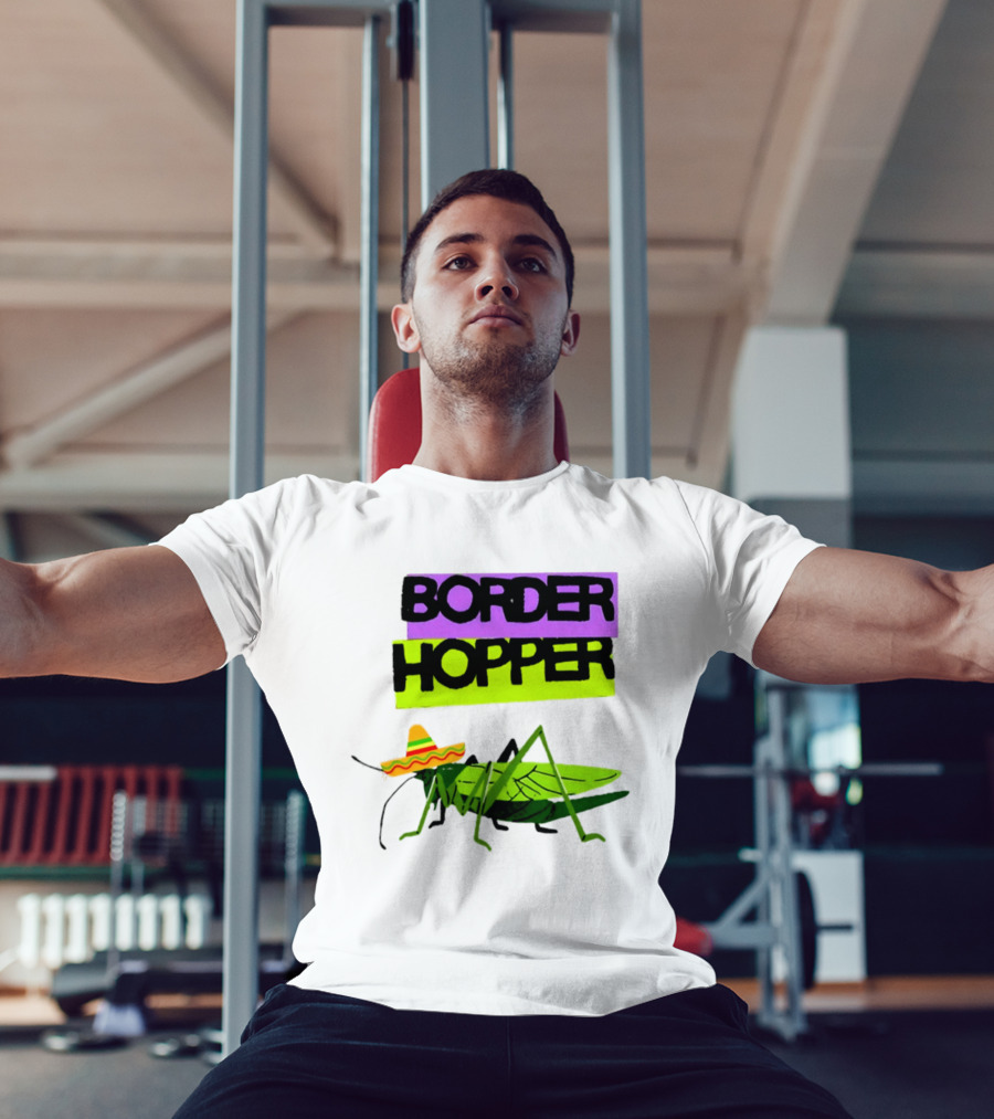 Border Hopper Sombrero Grasshopper T-Shirt