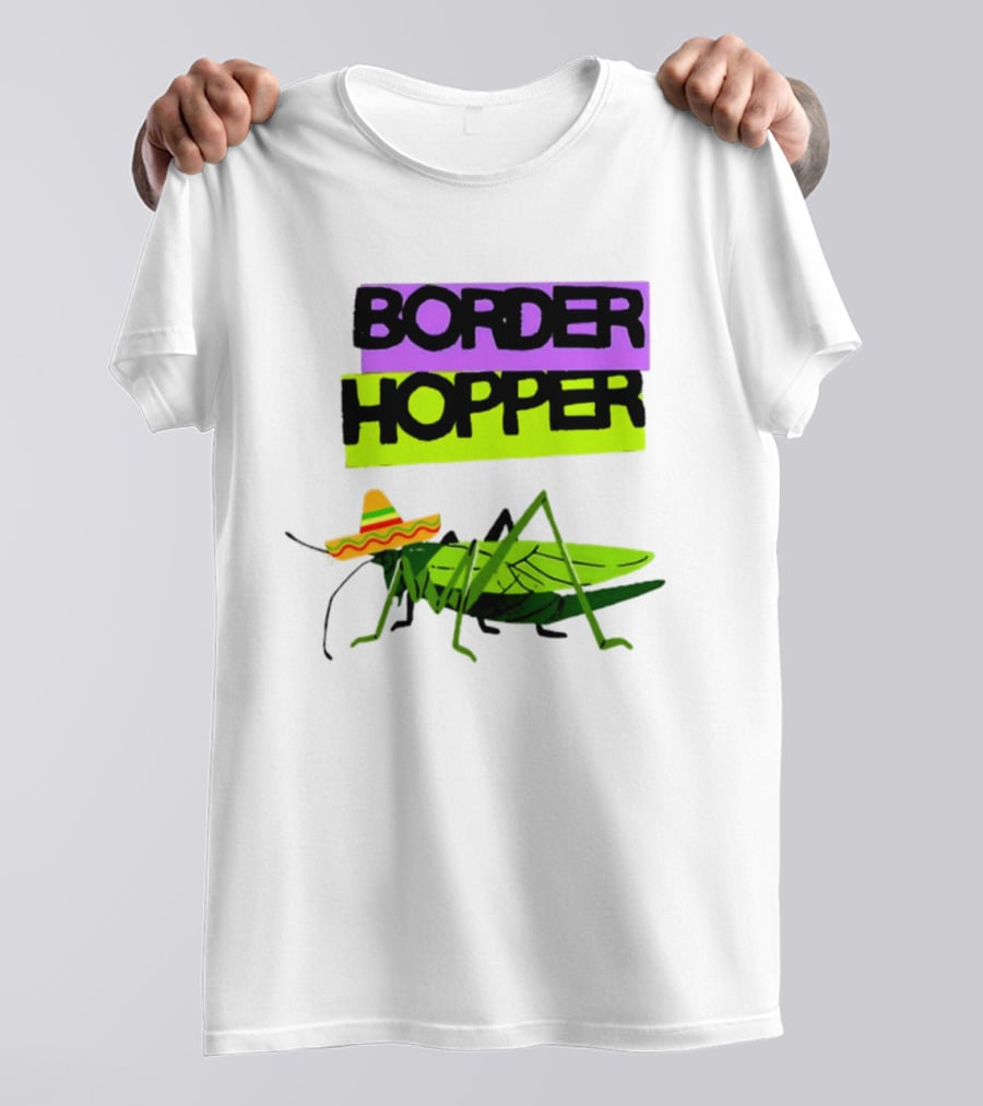 Border Hopper Sombrero Grasshopper T-Shirt