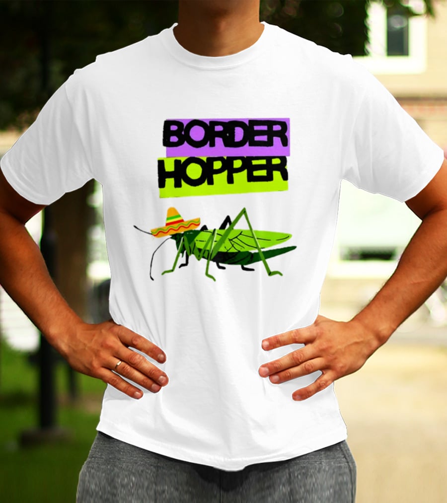 Border Hopper Sombrero Grasshopper T-Shirt