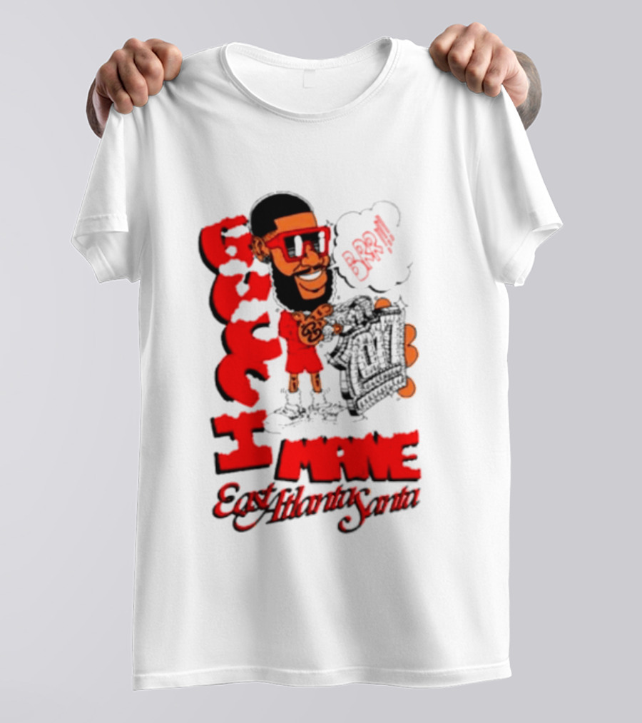 Gucci Mane Brr East Atlanta Santa Christmas T-Shirt