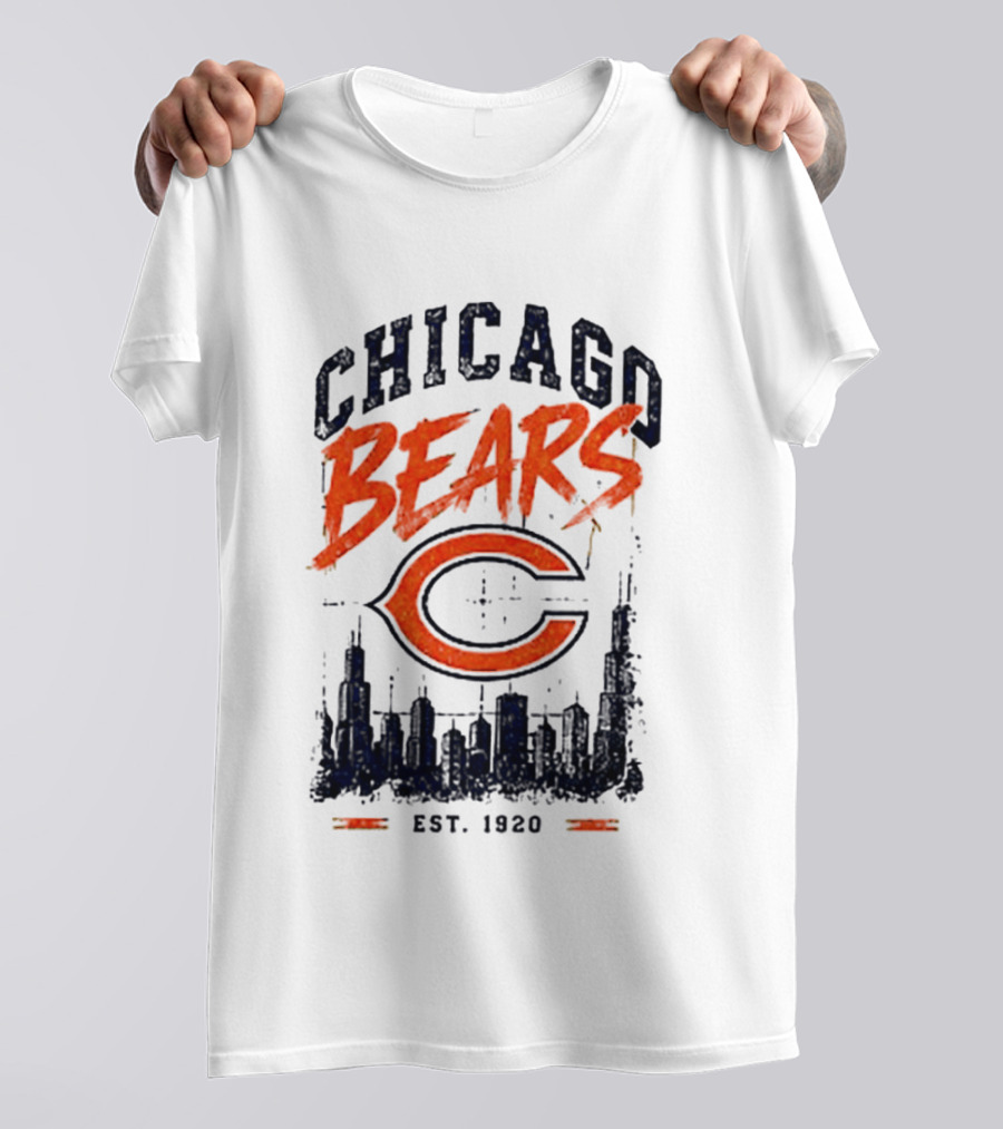 Chicago Bears Est 1920 Skyline Football City T-Shirt