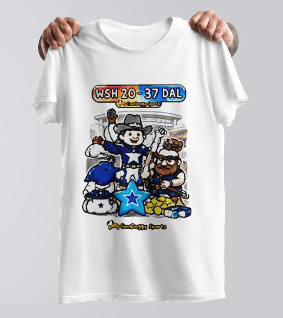 WSH 20 37 DAL Victory Celebration Cowboys Stadium T-Shirt