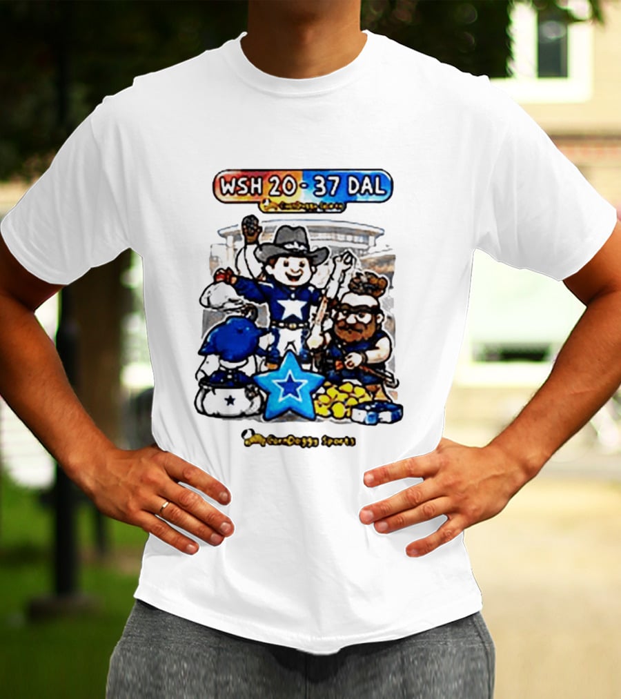 WSH 20 37 DAL Victory Celebration Cowboys Stadium T-Shirt