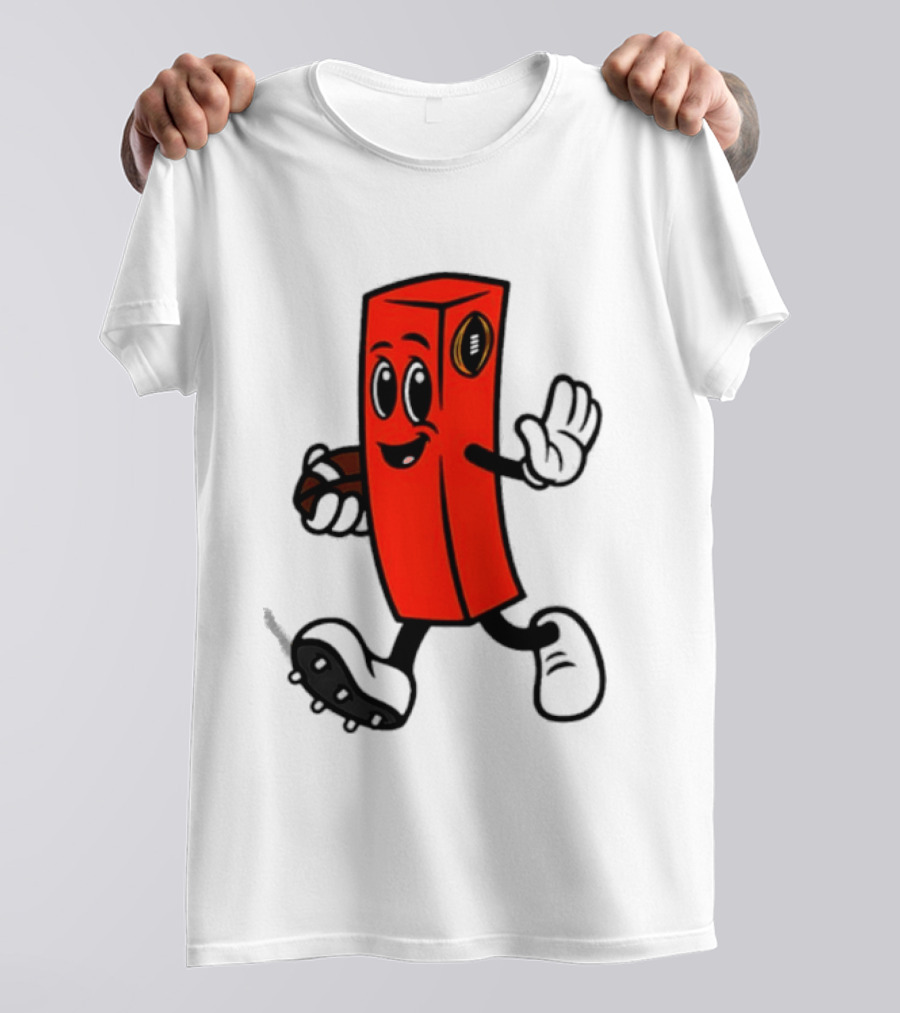 Perry Pylon Football Character With Cigar Walking T-Shirt