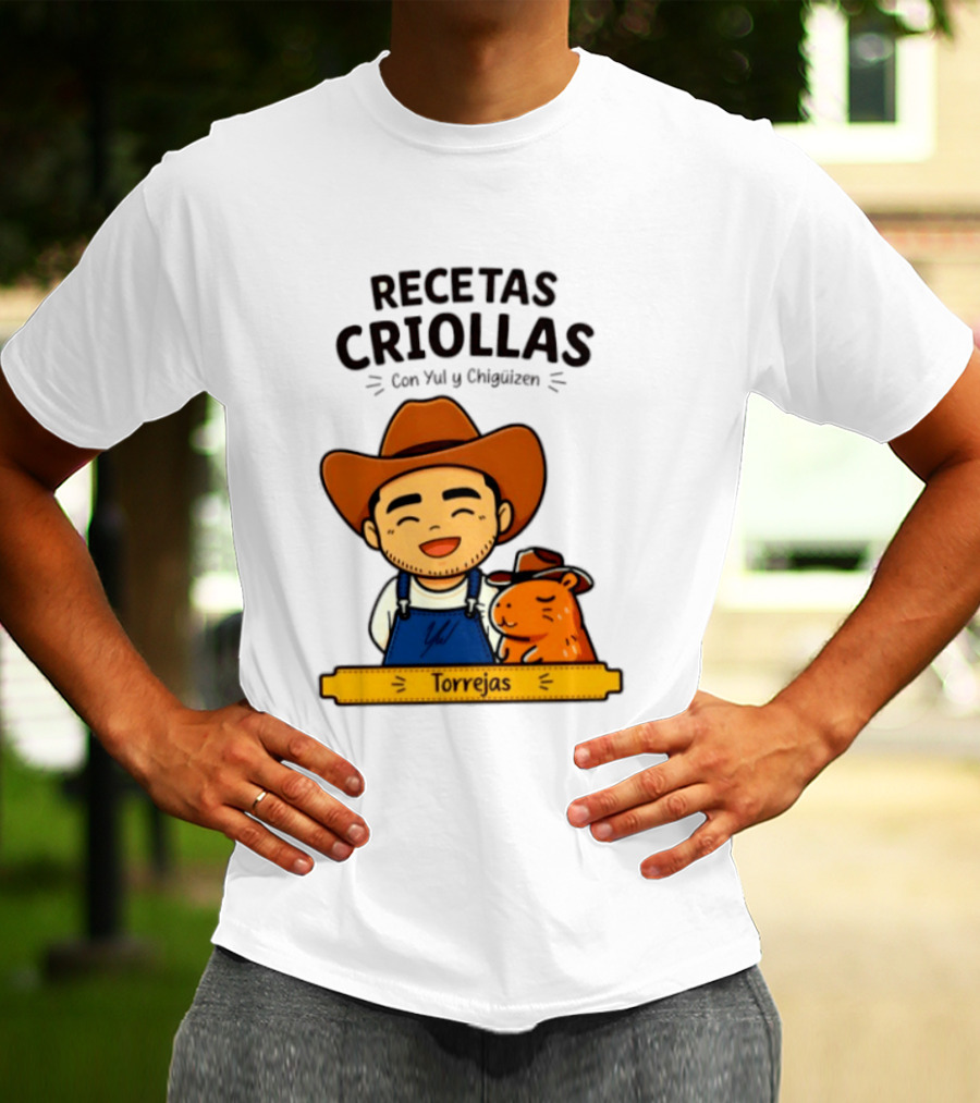 Recetas Criollas Con Yul Y Chigüizen Torrejas Vaquero Y Chigüiro T-Shirt