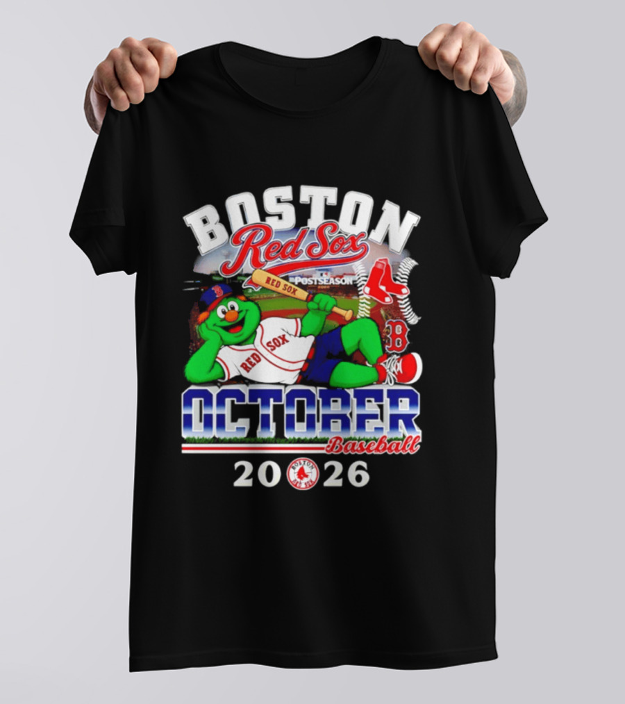 Boston Red Sox 2026 October Postseason Baseball T-Shirt