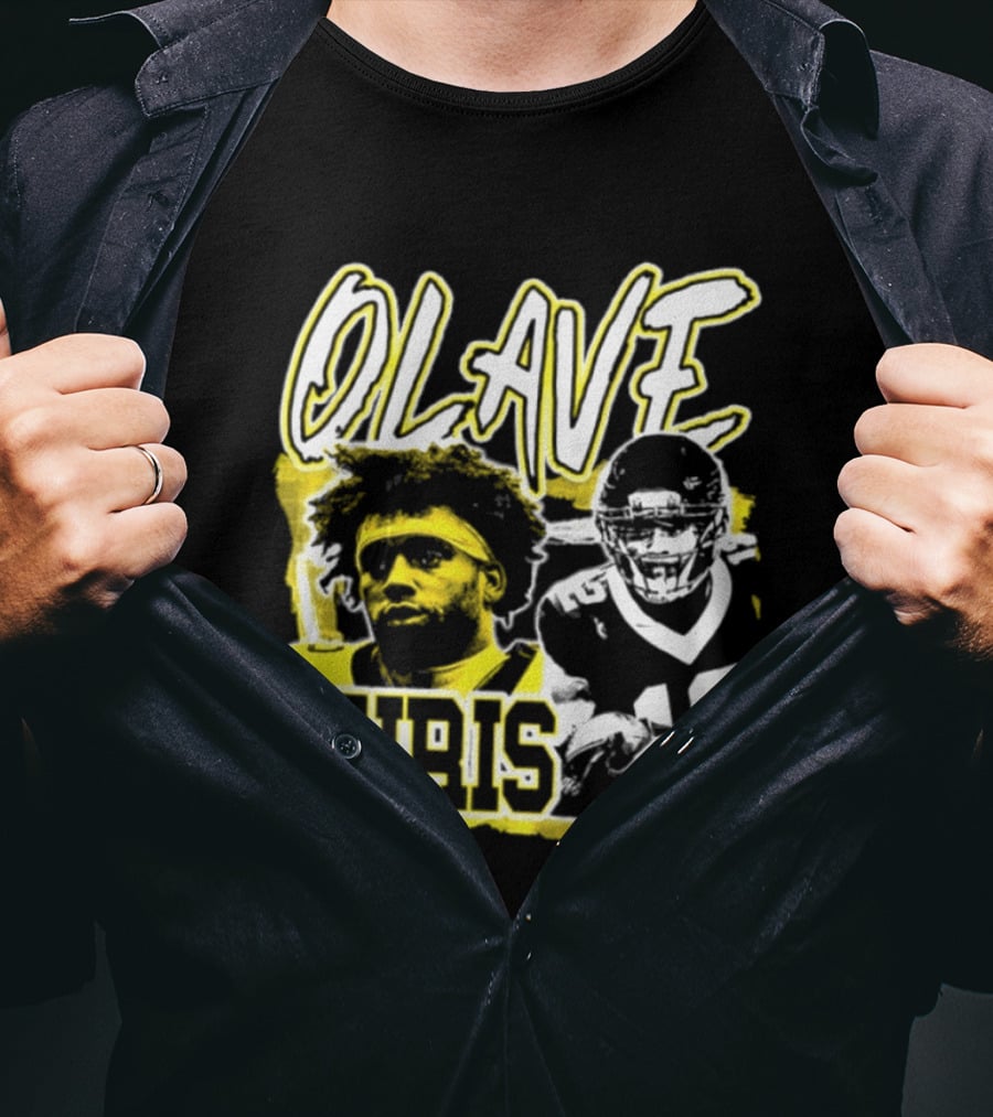 Chris Olave 12 New Orleans Saints Football Player Two Sided T-Shirt
