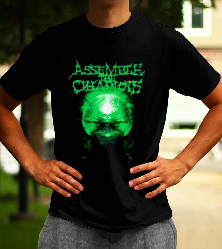 Indiemerchstore Assemble The Chariots Green Divine Glowing Entity T-Shirt