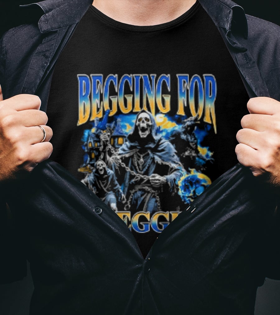 Grim Reaper Werewolf Begging For A Pegging T-Shirt