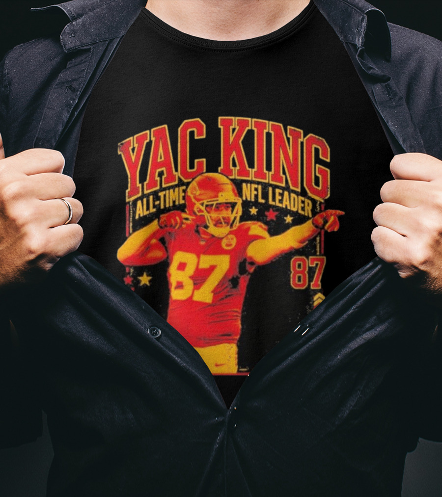 YAC King #87 All Time NFL Leader T-Shirt