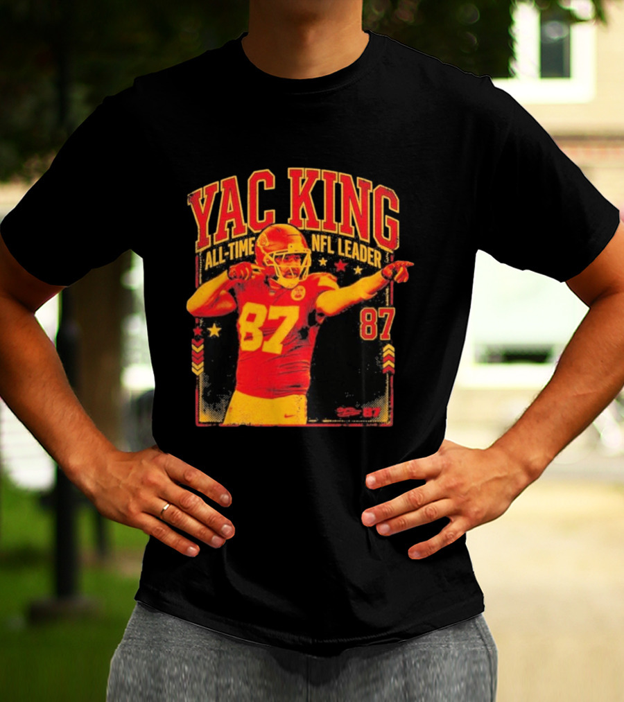 YAC King #87 All Time NFL Leader T-Shirt