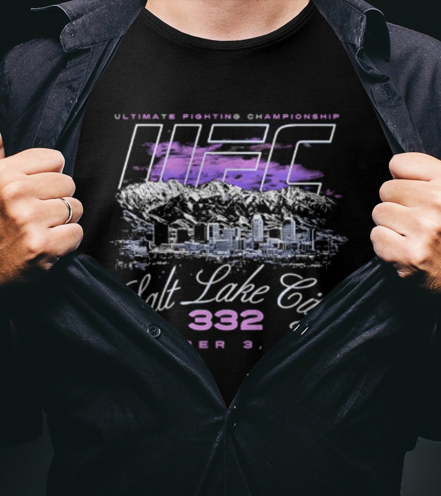 Ultimate Fighting Championship UFC 332 Outdoors Salt Lake City October 3 2026 T-Shirt