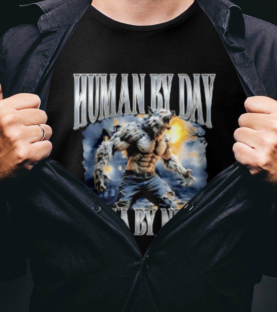 Human By Day Sigma By Night Werewolf Transformation T-Shirt