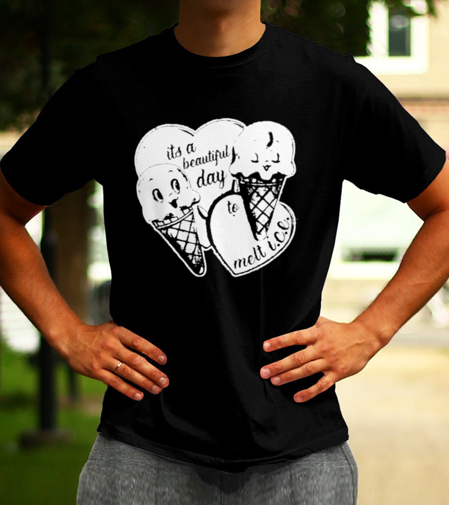 Ice Cream Cones Summer Melt Happy Day T-Shirt