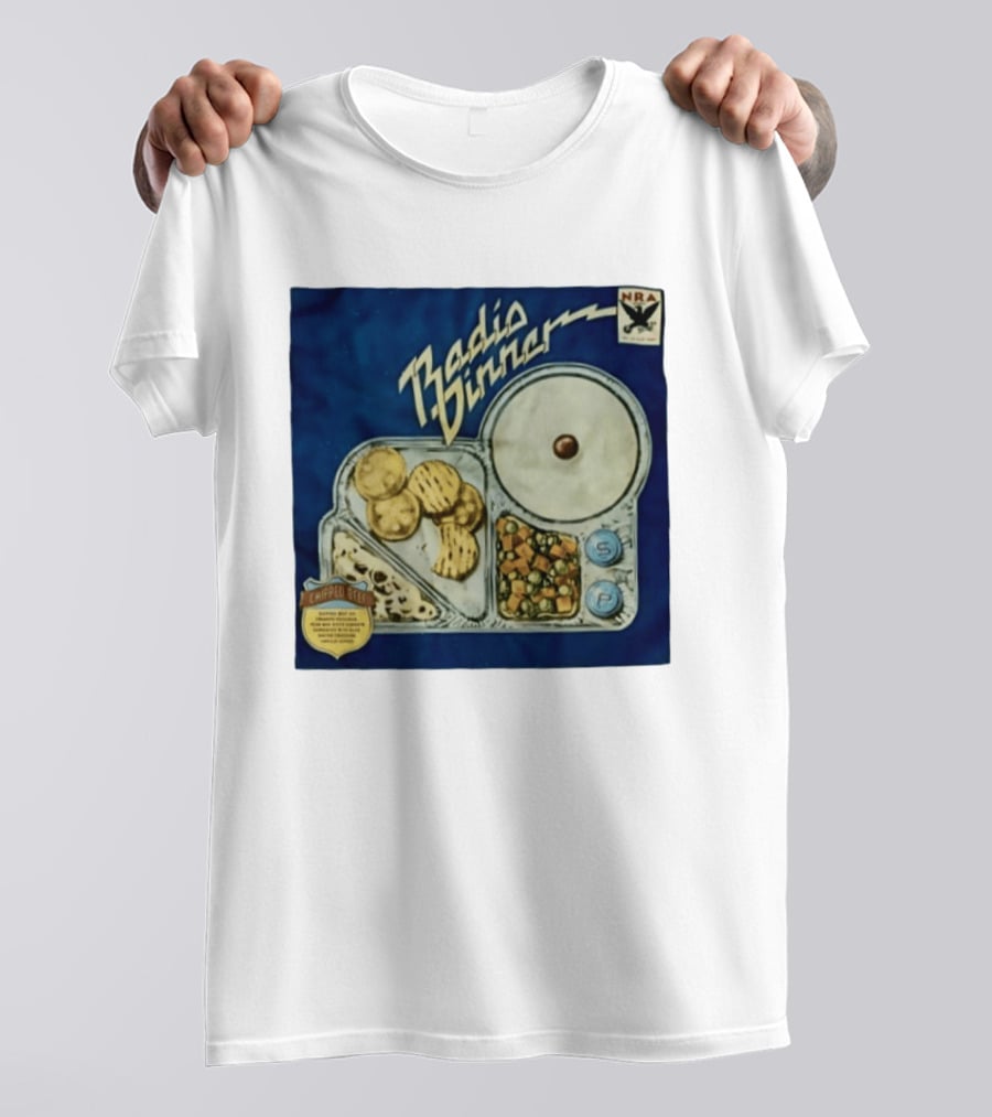 Radio Dinner Chipped Beef NRA Food Tray T-Shirt