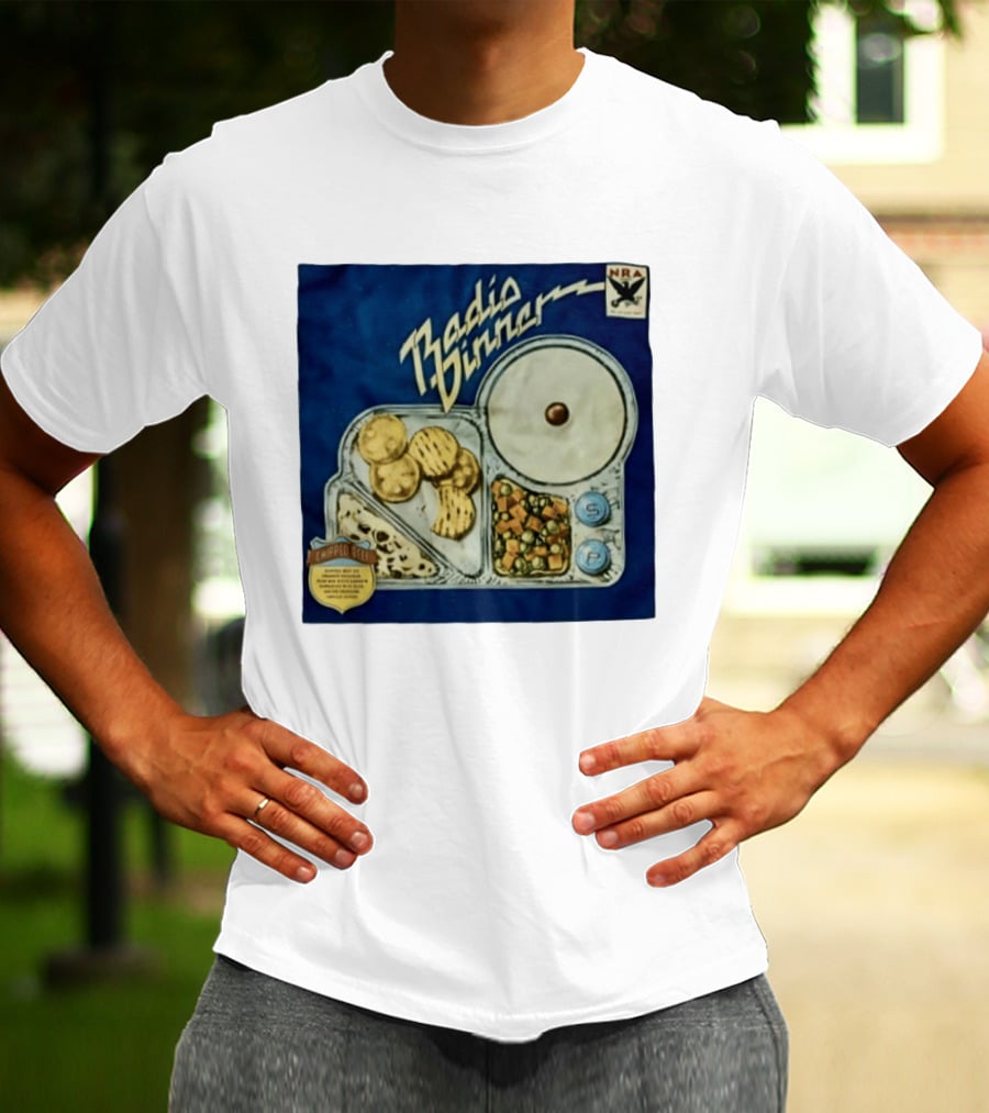 Radio Dinner Chipped Beef NRA Food Tray T-Shirt