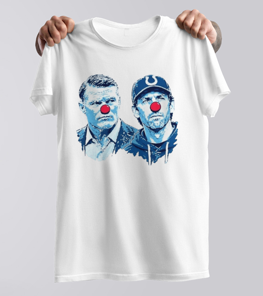 Chris Ballard Shane Steichen Clown Red Nose Football Colts T-Shirt
