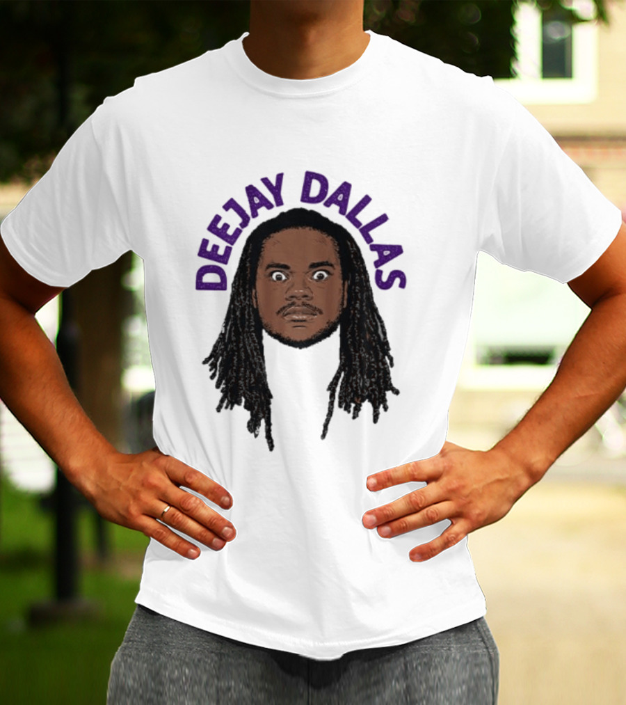DeeJay Dallas Headshot Illustration Minnesota Football T-Shirt