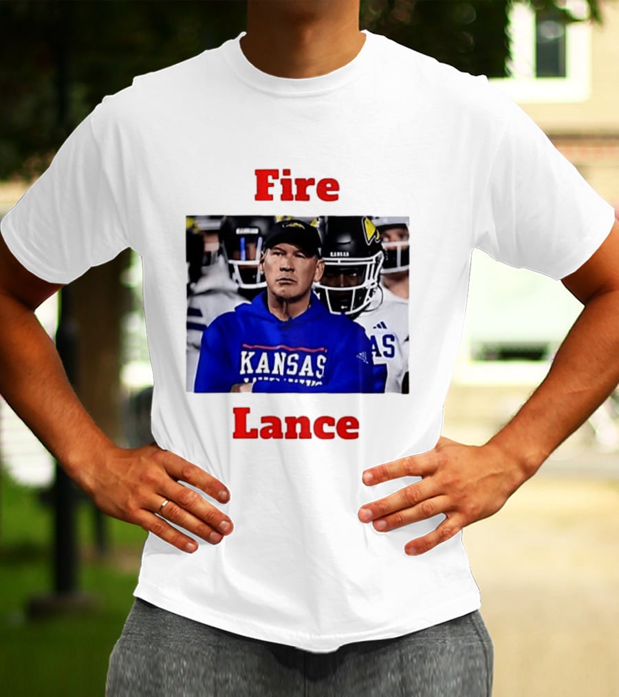 Fire Lance Kansas Jayhawks Football Coach Kansas T-Shirt