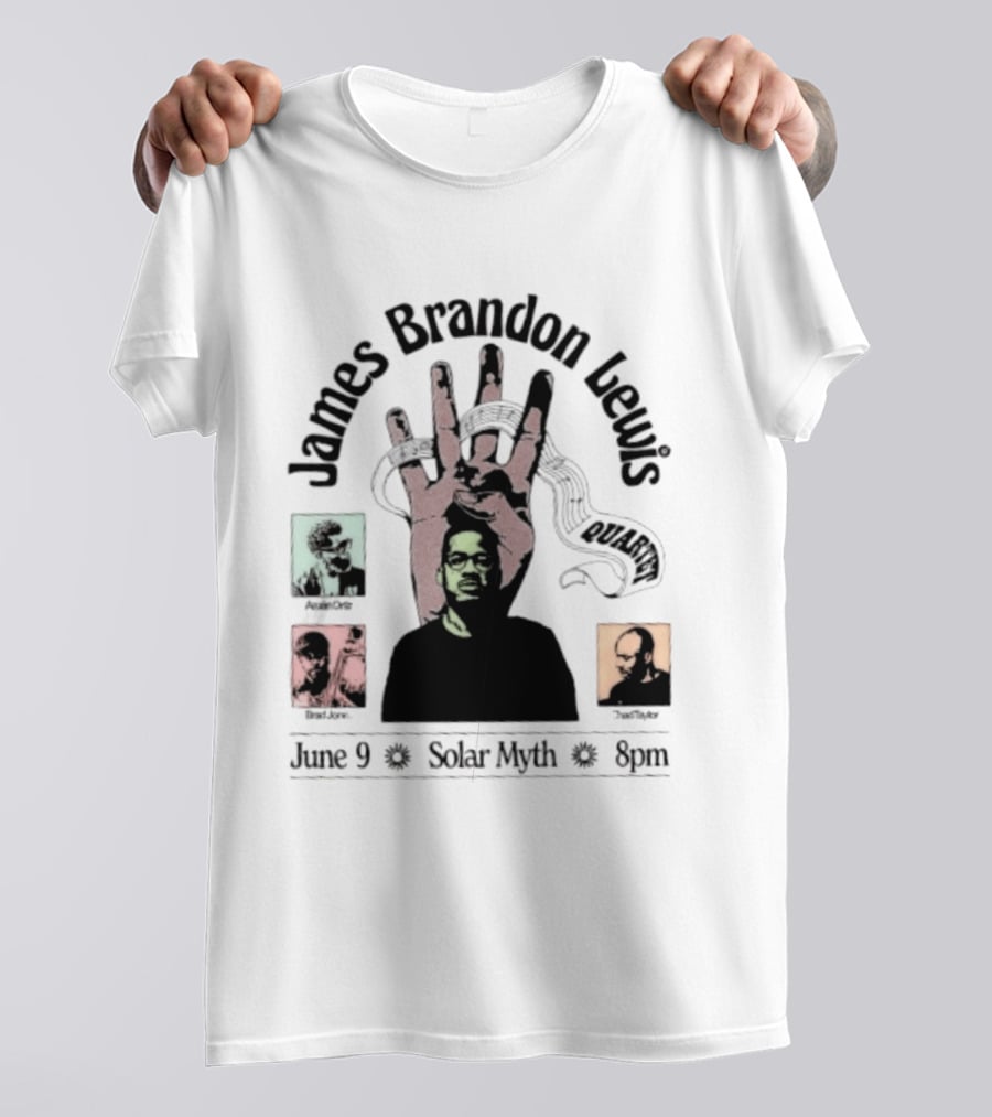 James Brandon Lewis Quartet Ars Nova Workshop June 9 Solar Myth T-Shirt