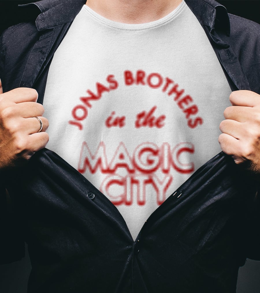 Jonas Brothers Burning Up In The Magic City Birmingham AL T-Shirt