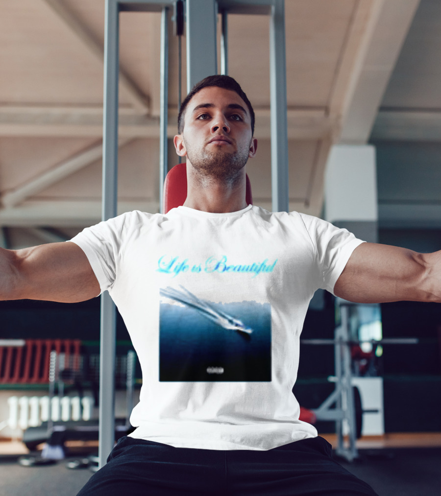 Life Is Beautiful Album White Larry June Shop T-Shirt