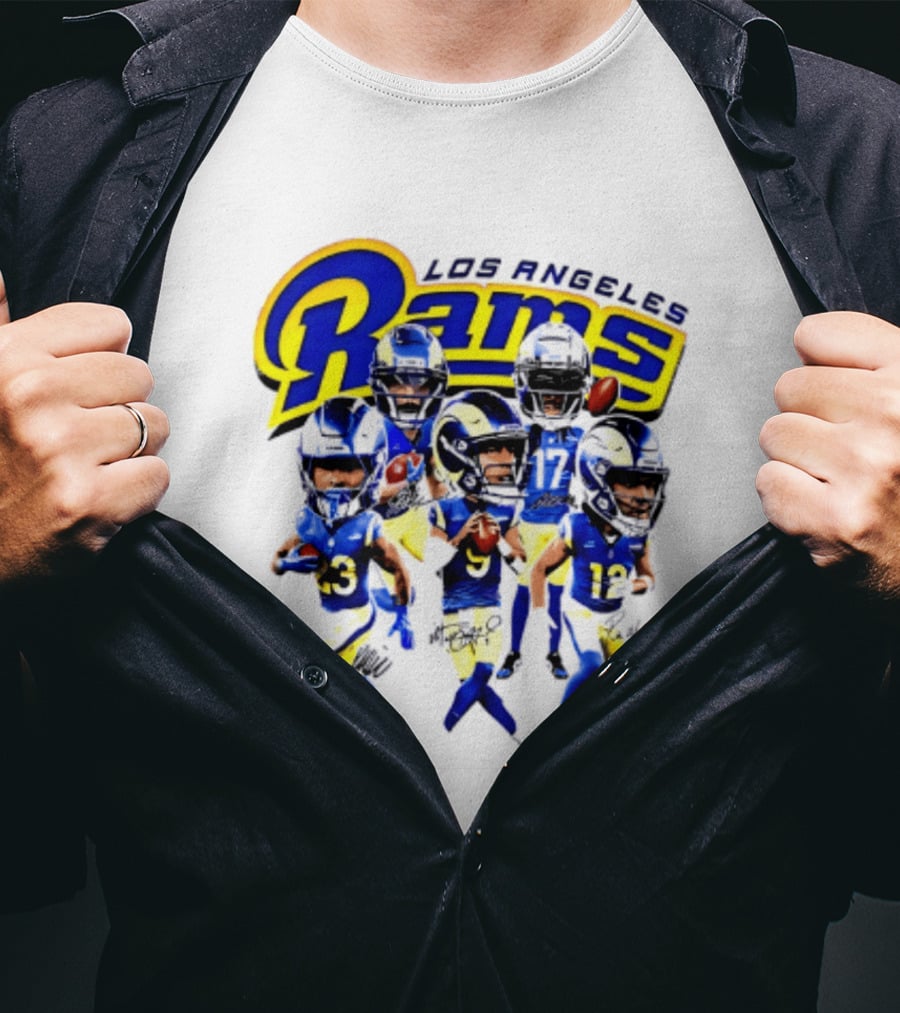 Los Angeles Rams 2026 Big Head NFL Players Collection T-Shirt
