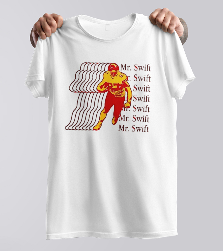 Mr. Swift 87 Kansas City Chiefs Football Player 2 Sided Back T-Shirt