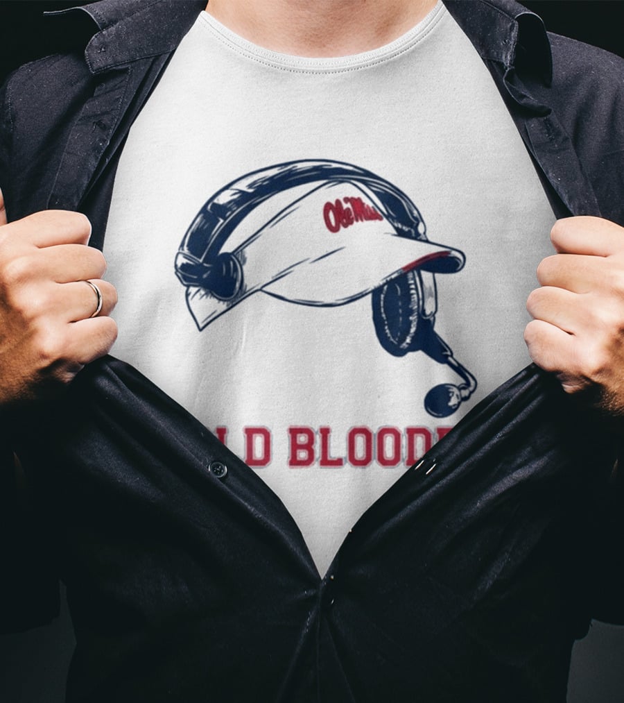 Ole Miss Head Coach Visor Gold Blooded T-Shirt