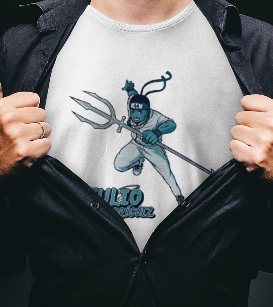 Seattle Mariners Julio Rodríguez Anime Ninja T-Shirt