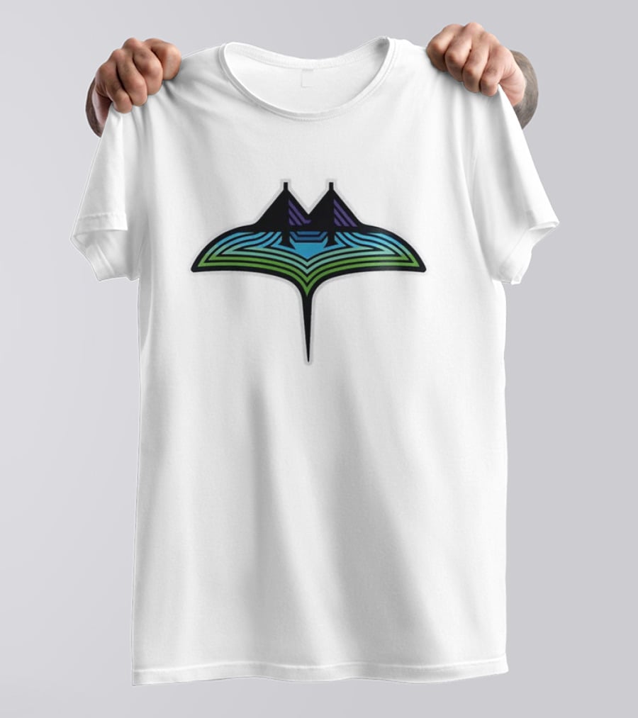 Tampa Bay Rays 2026 MLB Road Uniform Custom Gray Baseball Jersey Manta Ray T-Shirt
