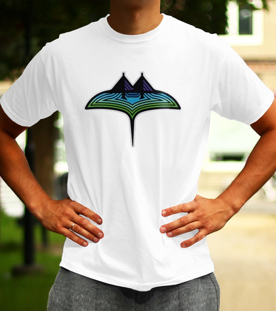 Tampa Bay Rays 2026 MLB Road Uniform Custom Gray Baseball Jersey Manta Ray T-Shirt