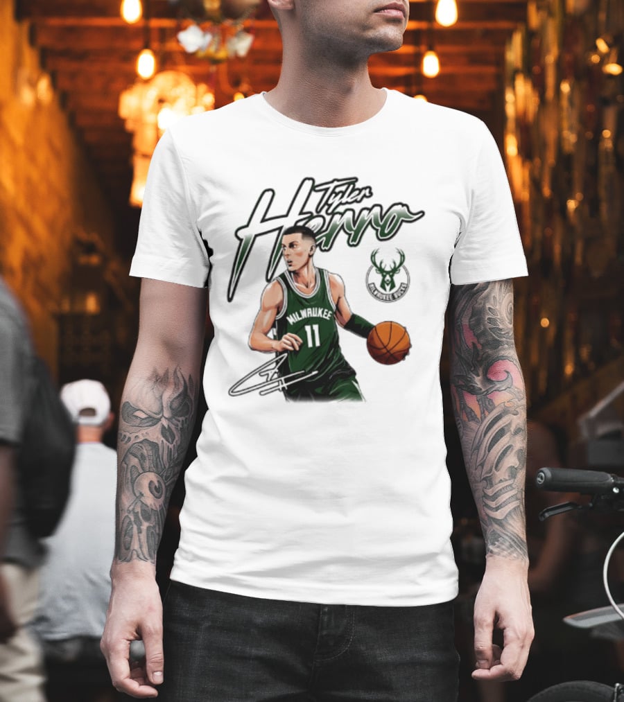 Tyler Herro Milwaukee Bucks Number 11 Basketball Player T-Shirt