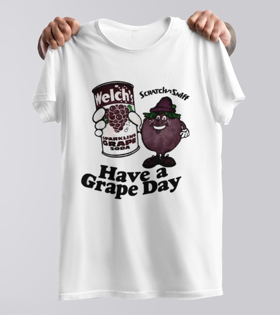 Welch's Scratch N Sniff Sparkling Grape Have A Grape Day T-Shirt