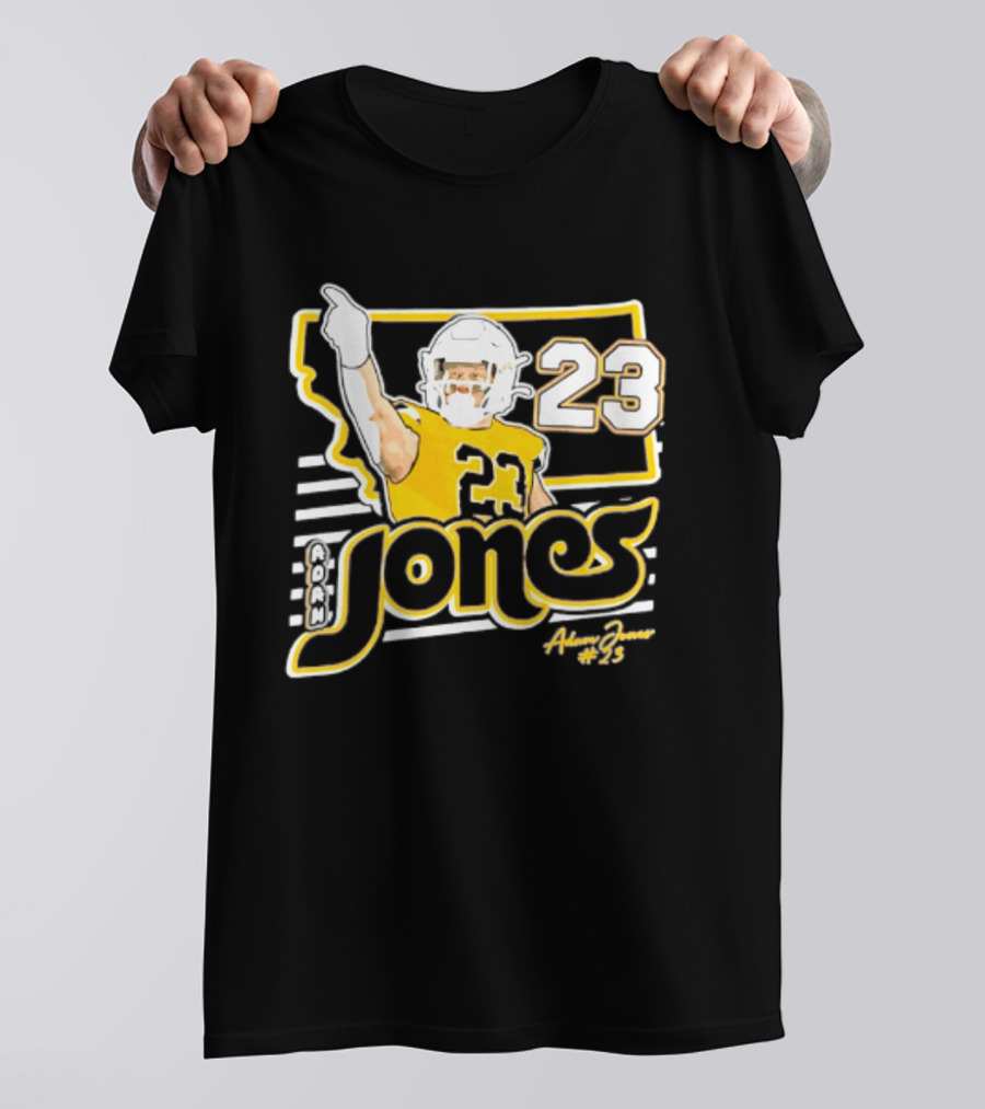 Adam Jones Montana State Bobcats Player 2026 Caricature T-Shirt