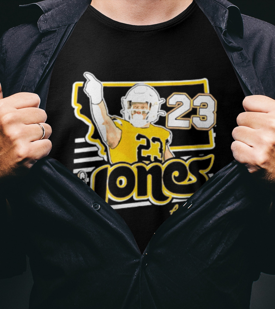 Adam Jones Montana State Bobcats Player 2026 Caricature T-Shirt